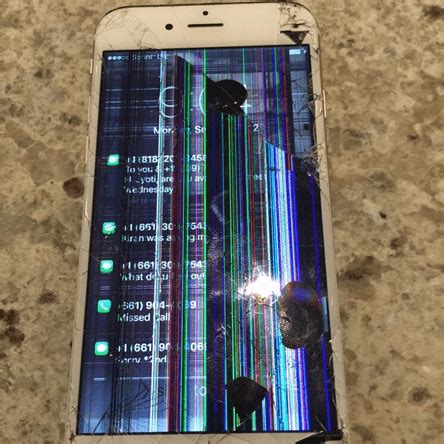 How do I know if my LCD screen is broken on my iPhone?